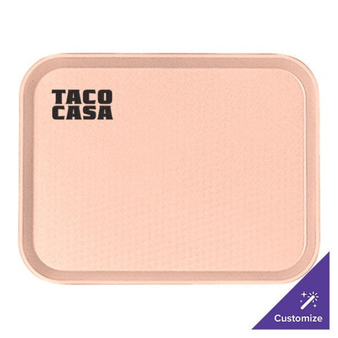 Cambro 1216FF106 12" x 16" Light Peach Fast Food Tray
