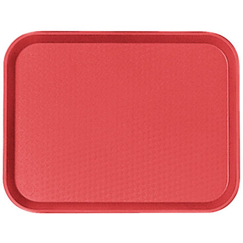 Cambro 1216FF163 12" x 16" Red Customizable Fast Food Tray