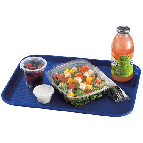 Cambro 1216FF186 12" x 16" Navy Blue Customizable Fast Food Tray