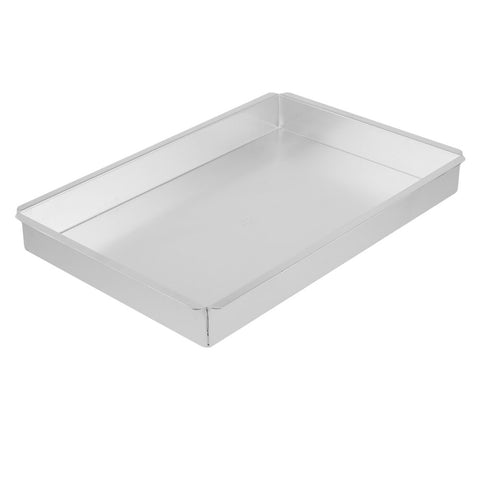 Ateco 12180 Aluminum Rectangular Straight-Sided Cake Pan, 18" x 12" x 2"
