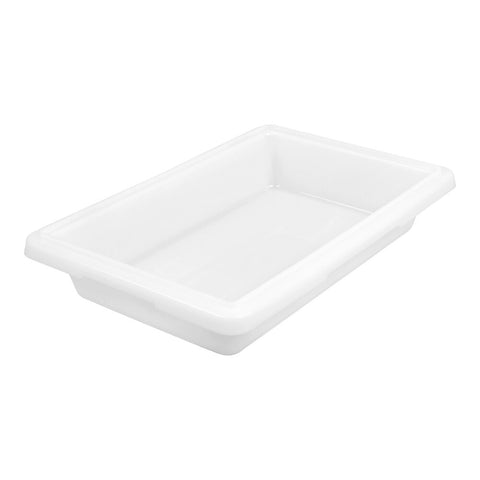 Cambro 12183P148 White Poly Food Storage Box, 18" x 12" x 3-1/2"