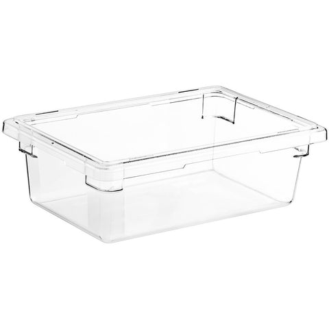 Cambro 12186CW135 Camwear 18" x 12" x 6" Clear Polycarbonate Food Storage Box