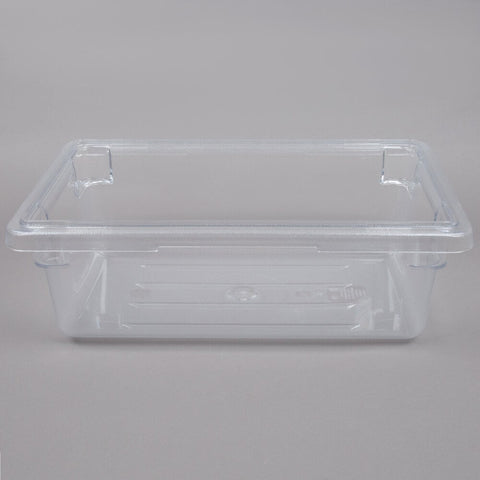 Cambro 12186CW135 Camwear 18" x 12" x 6" Clear Polycarbonate Food Storage Box