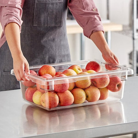 Cambro 12186CW135 Camwear 18" x 12" x 6" Clear Polycarbonate Food Storage Box