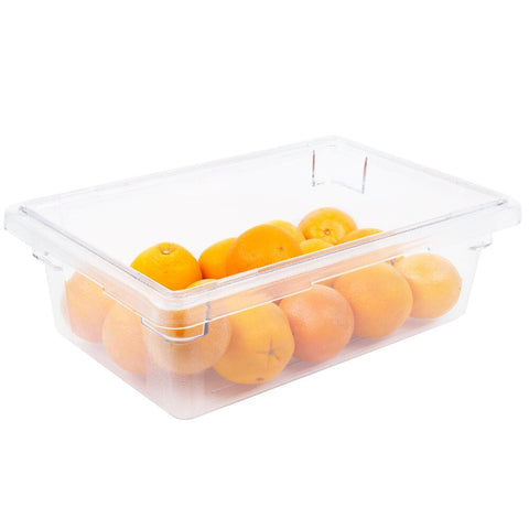 Cambro 12186CW135 Camwear 18" x 12" x 6" Clear Polycarbonate Food Storage Box