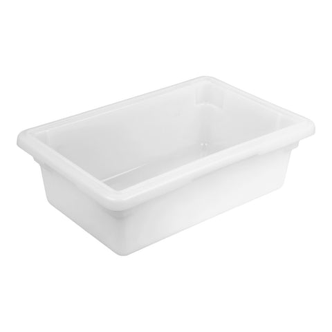 Cambro 12186P148 White Poly Food Storage Box, 18" x 12" x 6"