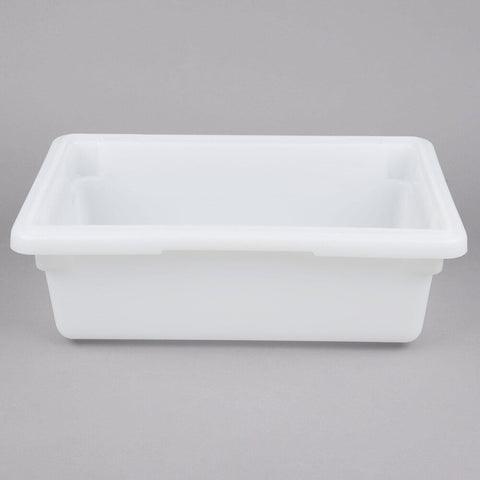 Cambro 12186P148 White Poly Food Storage Box, 18" x 12" x 6"