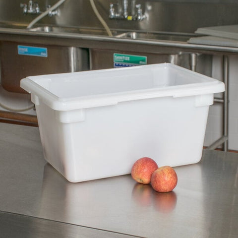 Cambro 12189P148 18" x 12" x 9" White Poly Food Storage Box