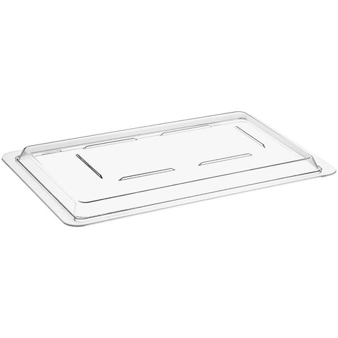 Cambro 1218CCW135 Camwear 18" x 12" Clear Polycarbonate Food Storage Box Flat Lid