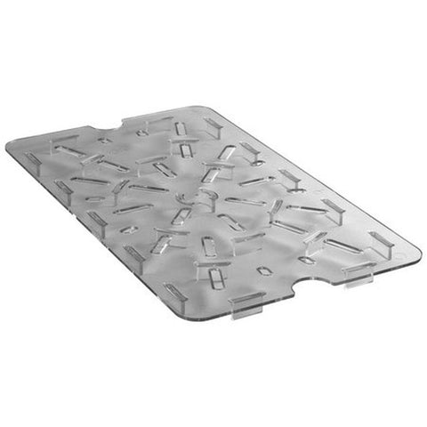 Cambro 1218DSCW135 Camwear Clear Polycarbonate Food Storage Box Drain Shelf