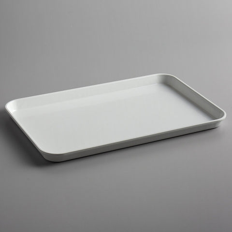 Cambro 1218MT148 12" x 18" White Fiberglass Market Display Tray