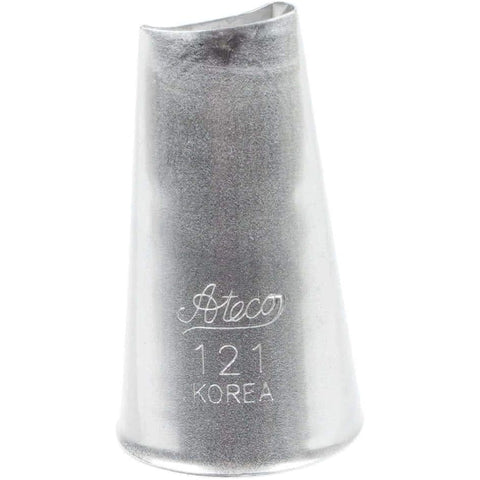 Ateco 121 Curved Petal Large Rose Pastry Piping Tip, Stainless Steel