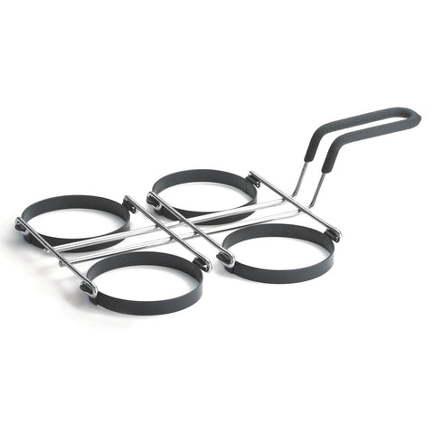 TableCraft Products 1240 Chrome Plated Non-Stick 4-Egg Ring