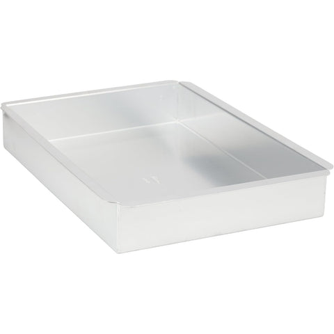 Ateco 12913 Aluminum Rectangular Straight-Sided Cake Pan, 13" x 9" x 2"