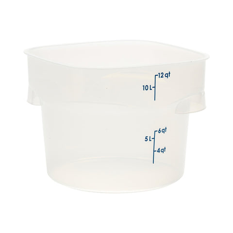 Cambro 12RFSPROPP190 12 Qt CamRound FreshPro Round Food Storage Container, Translucent Polypropylene
