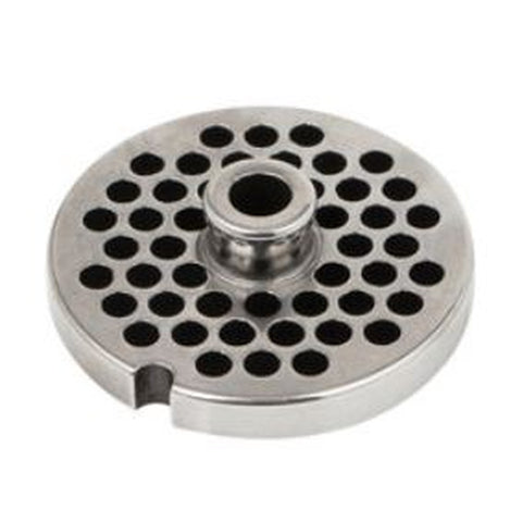 Alfa International 12 5/8 HBLS Meat Grinder Plate - #12 Hub, 5/8" Hole Size