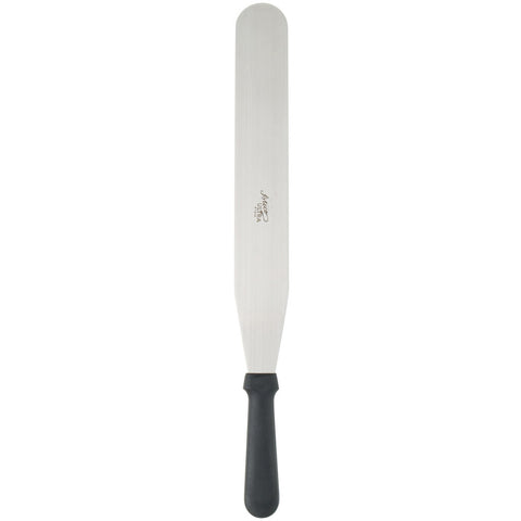 Ateco 1314 14" Blade Straight Icing Spatula with Black Plastic Handle