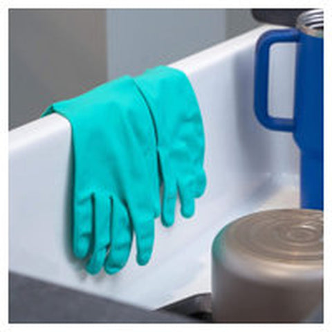 Libman Commercial 1319 Heavy-Duty Reusable Nitrile Gloves, Large