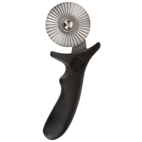 Ateco 1323 2-1/2" Fluted Stainless Steel Pastry Cutter with Black Polypropylene Handle