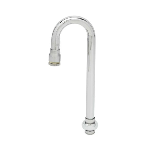T&S Brass 132X Swivel Gooseneck Nozzle, 2-5/8" Spread, 9-1/16" Height