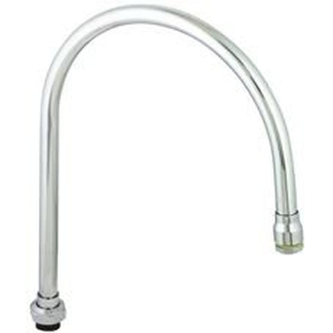 T&S Brass 135X Swivel Gooseneck Spout, 8-3/4" Spread, 12-1/16" Height