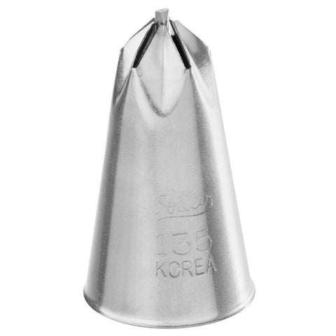 Ateco 135 Drop Flower Piping Tip with Bar - 0.48" Opening