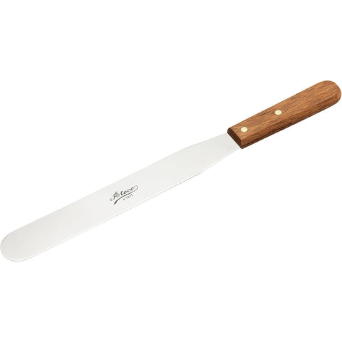 Ateco 1375 10-Inch Straight Icing Spatula with Wood Handle