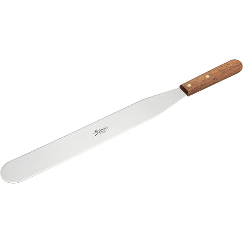 Ateco 1376 14-Inch Straight Icing Spatula with Wood Handle