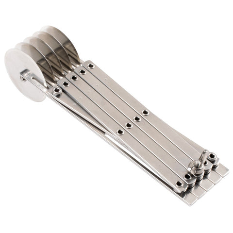 Ateco 13955 5-Wheel Stainless Steel Adjustable Pastry and Dough Cutter