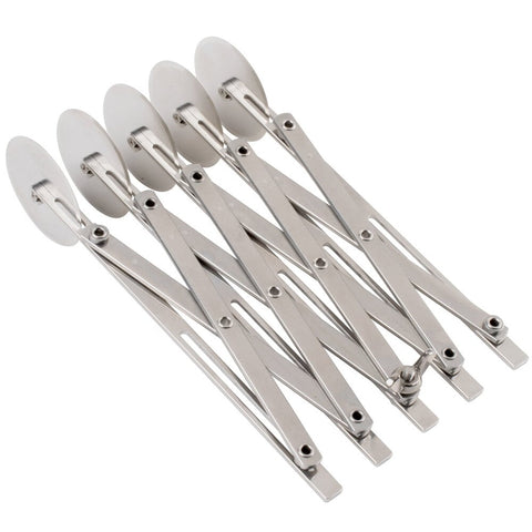 Ateco 13955 5-Wheel Stainless Steel Adjustable Pastry and Dough Cutter