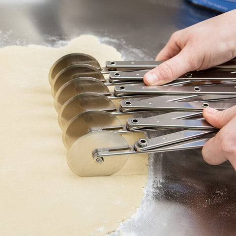 Ateco 13956 Adjustable 6-Wheel Small Stainless Steel Pastry Cutter
