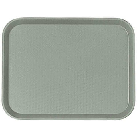 Cambro 1418FF107 14" x 18" Pearl Gray Customizable Fast Food Tray