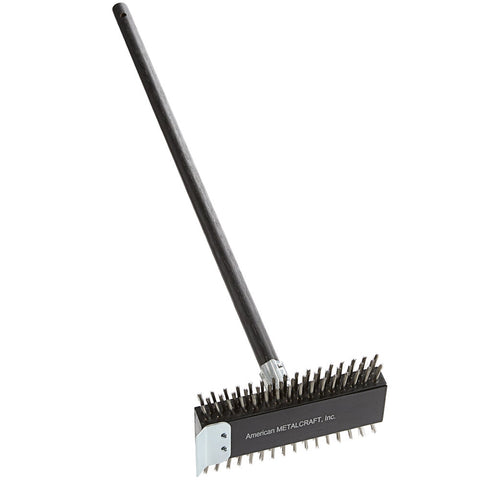 American Metalcraft 1423 31-Inch 2-Sided Broiler Brush with Stainless Steel Scraper