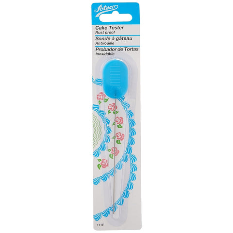 Ateco 1445 Cake Tester - Rust-Proof Stainless Steel Needle with Blue Polypropylene Handle