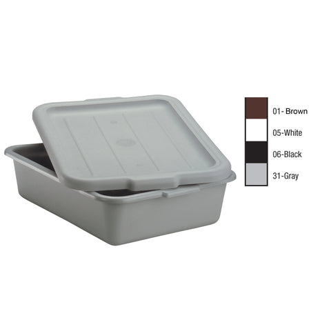 Vollrath 1521B-31 Traex 5-Inch Deep Gray High-Density Polyethylene Bus Tub