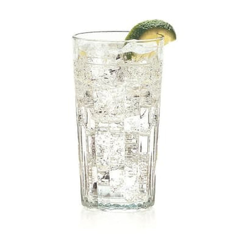 Libbey 15642 16 oz. Paneled Cooler Tumbler Glass