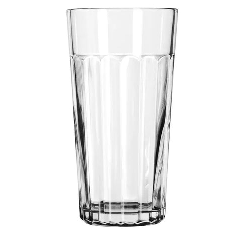 Libbey 15643 Paneled DuraTuff Iced Tea Tumbler Glass, 20 oz