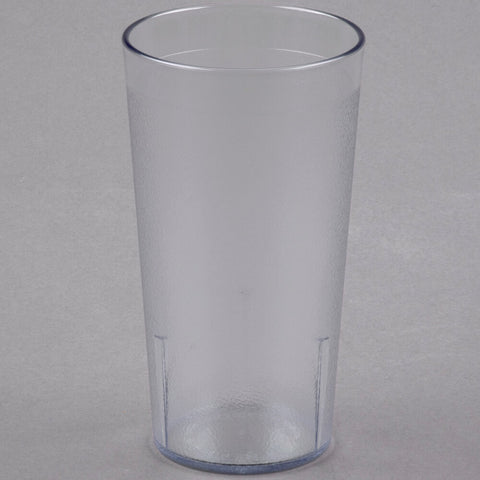 Cambro 1600P152 Colorware 16.4 oz. Clear SAN Plastic Tumbler