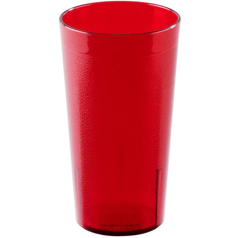 Cambro 1600P156 Colorware 16.4 oz. Ruby Red SAN Plastic Tumbler