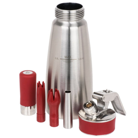 iSi North America 160301 Professional Gourmet Whip Plus 1-Pint Stainless Steel Whipped Cream Dispenser