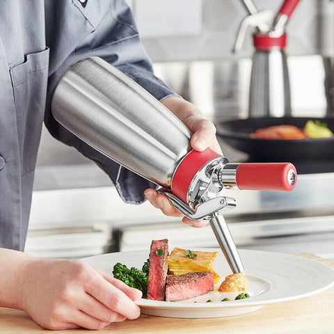 iSi North America 160301 Professional Gourmet Whip Plus 1-Pint Stainless Steel Whipped Cream Dispenser