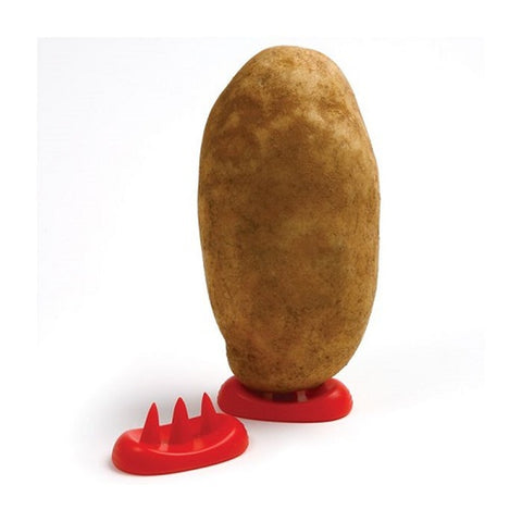 Norpro 167D Perfect Potato Feet - Red Plastic Microwave Potato Stand