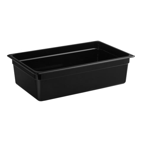 Cambro 16CW110 Camwear Full Size Black Polycarbonate Food Pan, 6" Deep