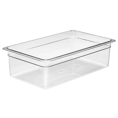 Cambro 16CW135 Camwear Full Size Clear Polycarbonate Food Pan, 6" Deep
