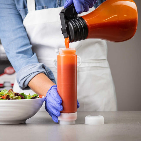 Tablecraft Products 16SV 16 oz InvertaTop Squeeze Bottle
