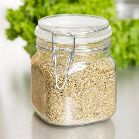 Libbey 17209925 25.25 oz. Garden Jar with Clamp Lid