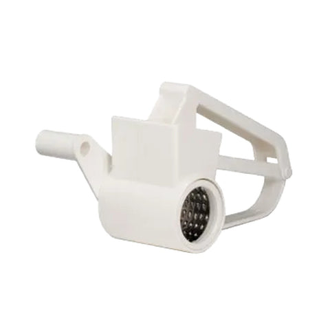 TableCraft Products 174 Rotary Cheese Grater - White Plastic Housing with Stainless Steel Drum