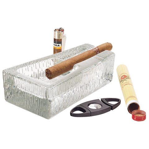 Libbey 1783682 Glass Cigar Ashtray, 7-1/4"