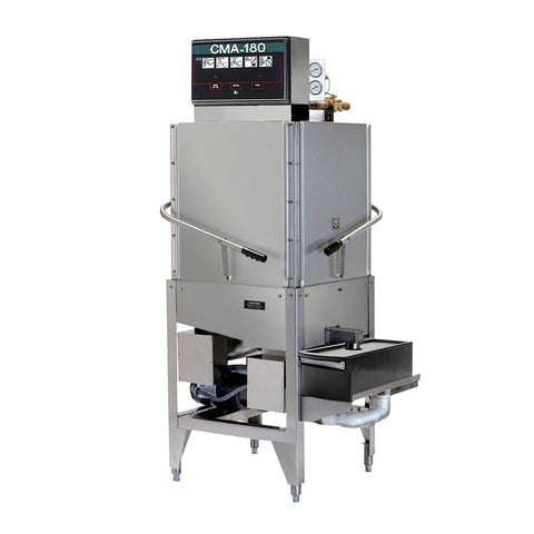 CMA Dishmachines 180-C High-Temperature Corner Door-Type Dishwasher with Built-In Booster Heater