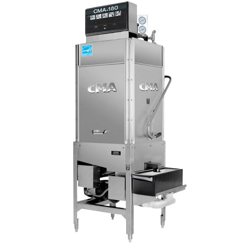 CMA Dishmachines 180TS NO BOOST 208-2403 High-Temp Straight-Thru Tall Door Dishwasher, 208/240V 3-Phase
